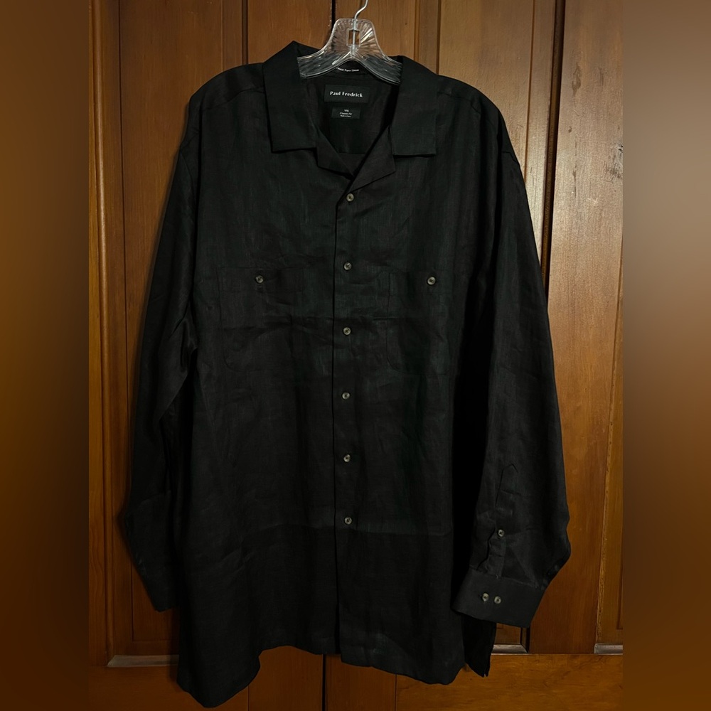 LPaul Fredrick Finest Pure Linen Men’s Sz XXL Classic Fit Button Up Lightweight